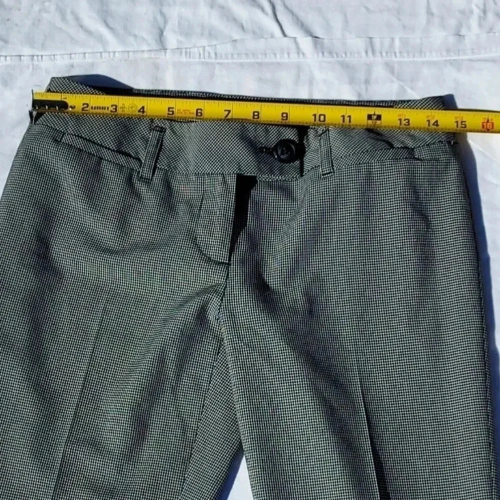 LOFT Ann Taylor Marisa Black & White Checkered Pants Size 0 - Picture 3 of 9
